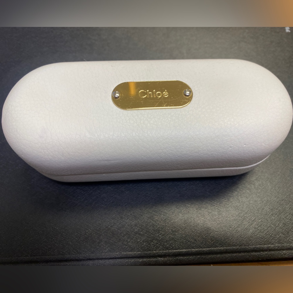 Chloe sunglass case with wipe
